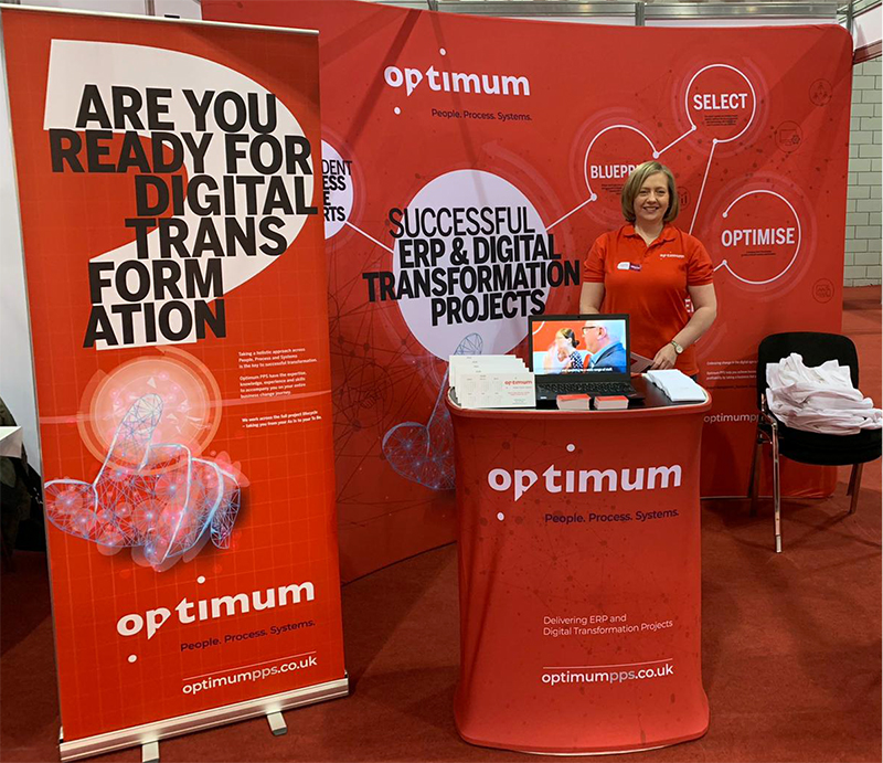 Optimum team member Lisa at The Gathering 2020