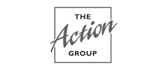 The action group b&w logo