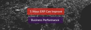 5 Ways ERP can Improve Business Performance Header Website
