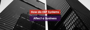 How do ERP Systems Affect a Business Header Image